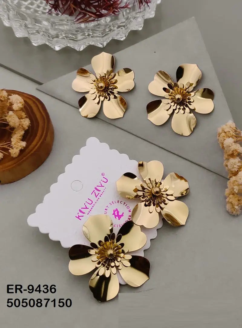 Flower Anti Tarnish Earrings B