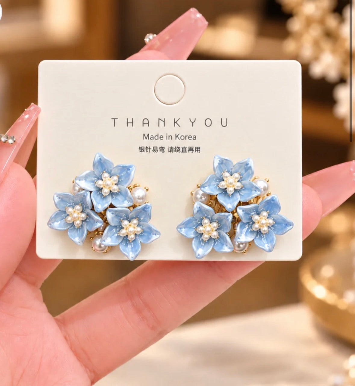 Pastel Trio Flower Studs