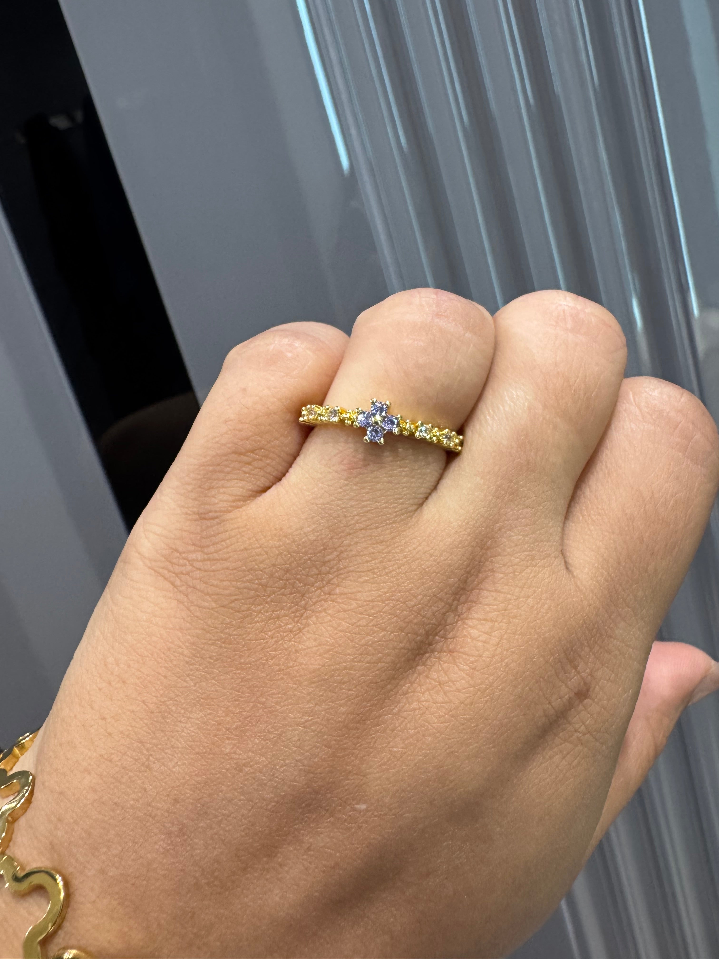 Lilac Spark Ring