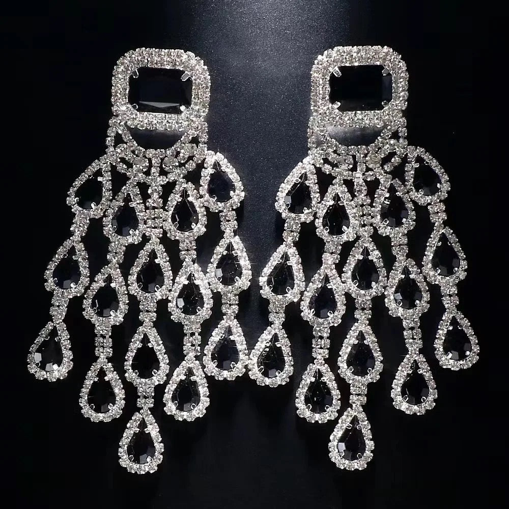 Zarelle Black Onyx Chandelier Earrings