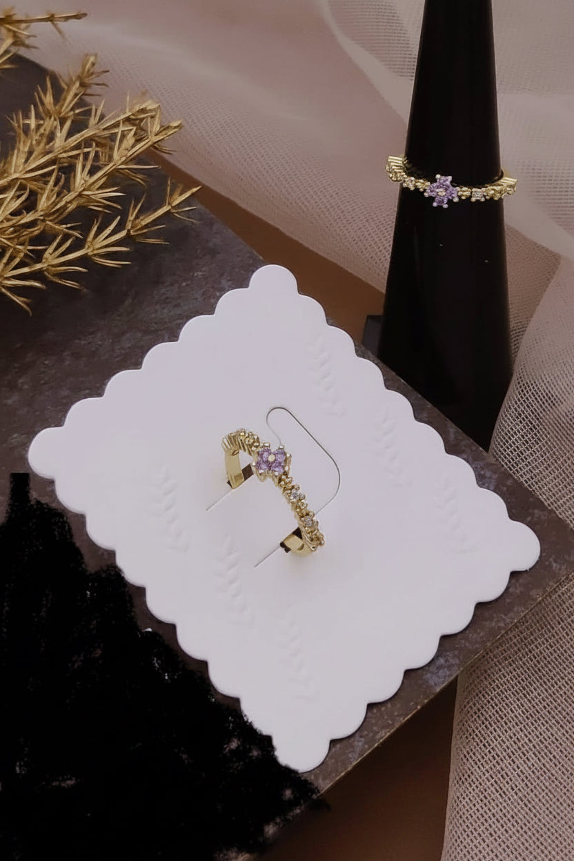 Lilac Spark Ring