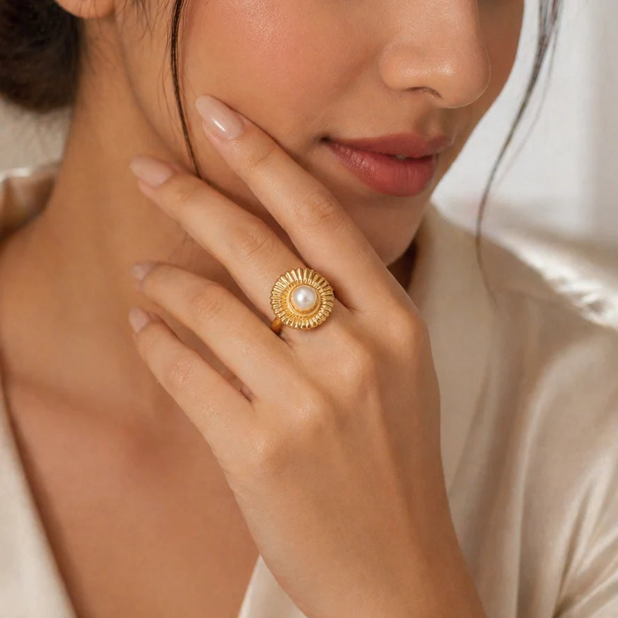 Solstice Pearl Cocktail Ring