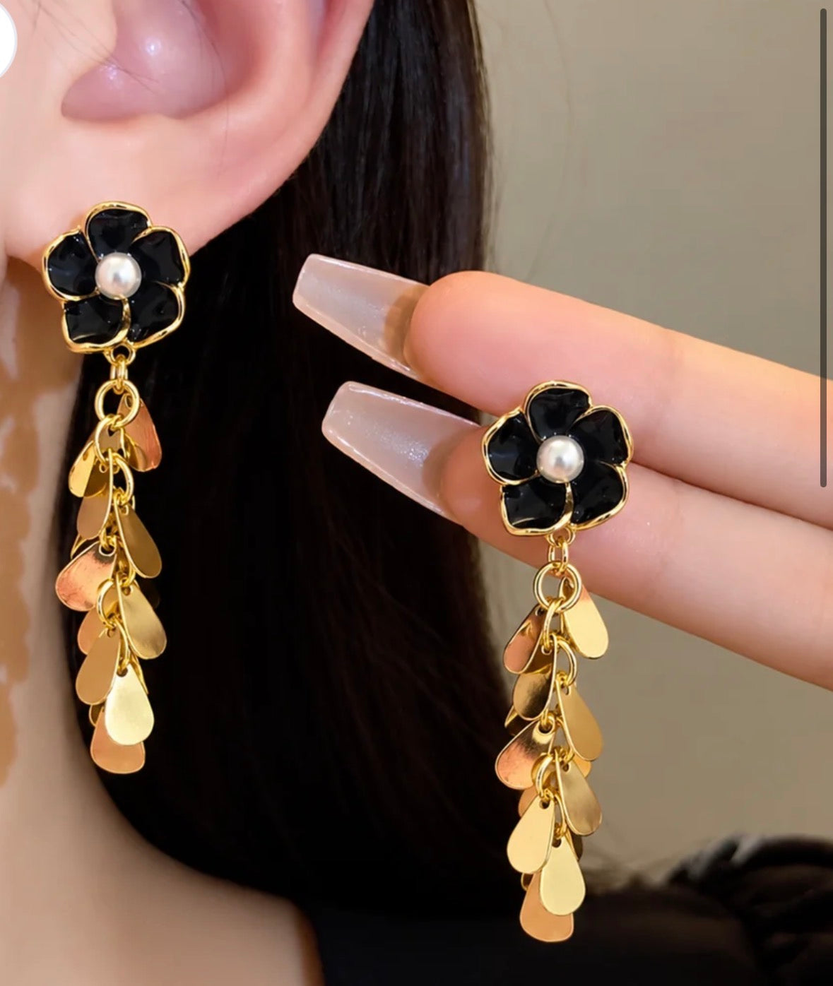 Golden Tassel Earrings