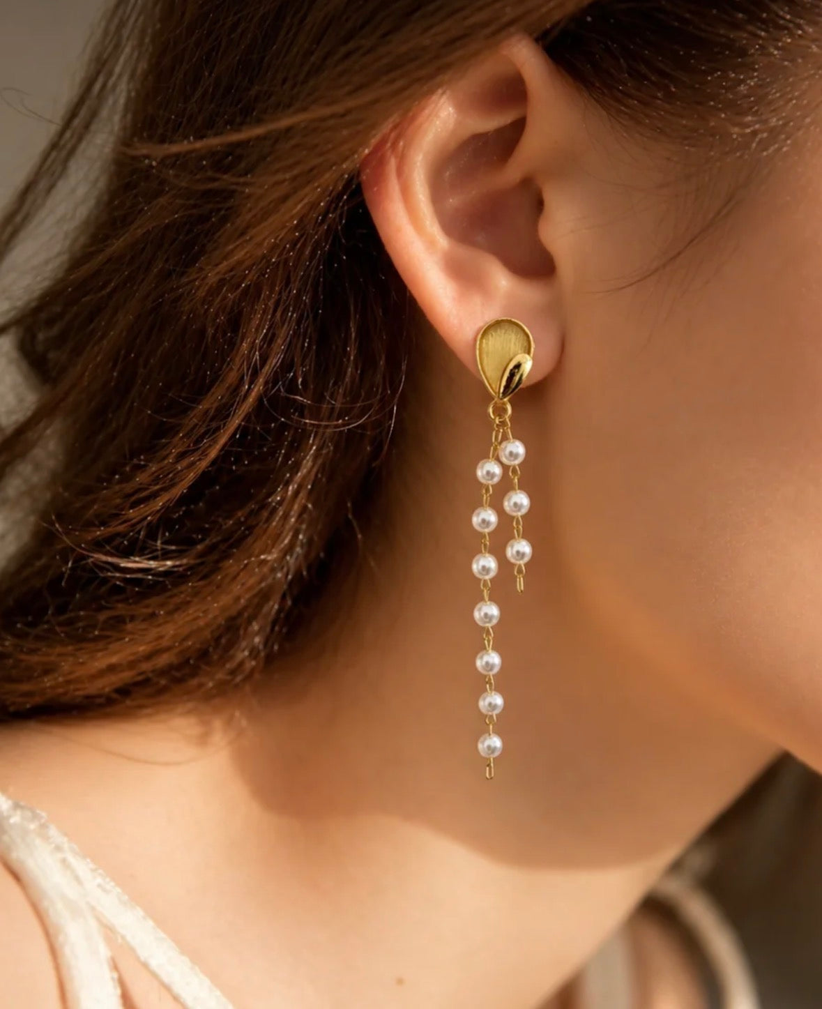 Pearl Tassel Earrings