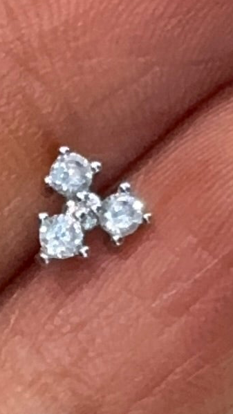Nose Pins Silver Base