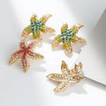 Coastal Embellished Starfish Studs