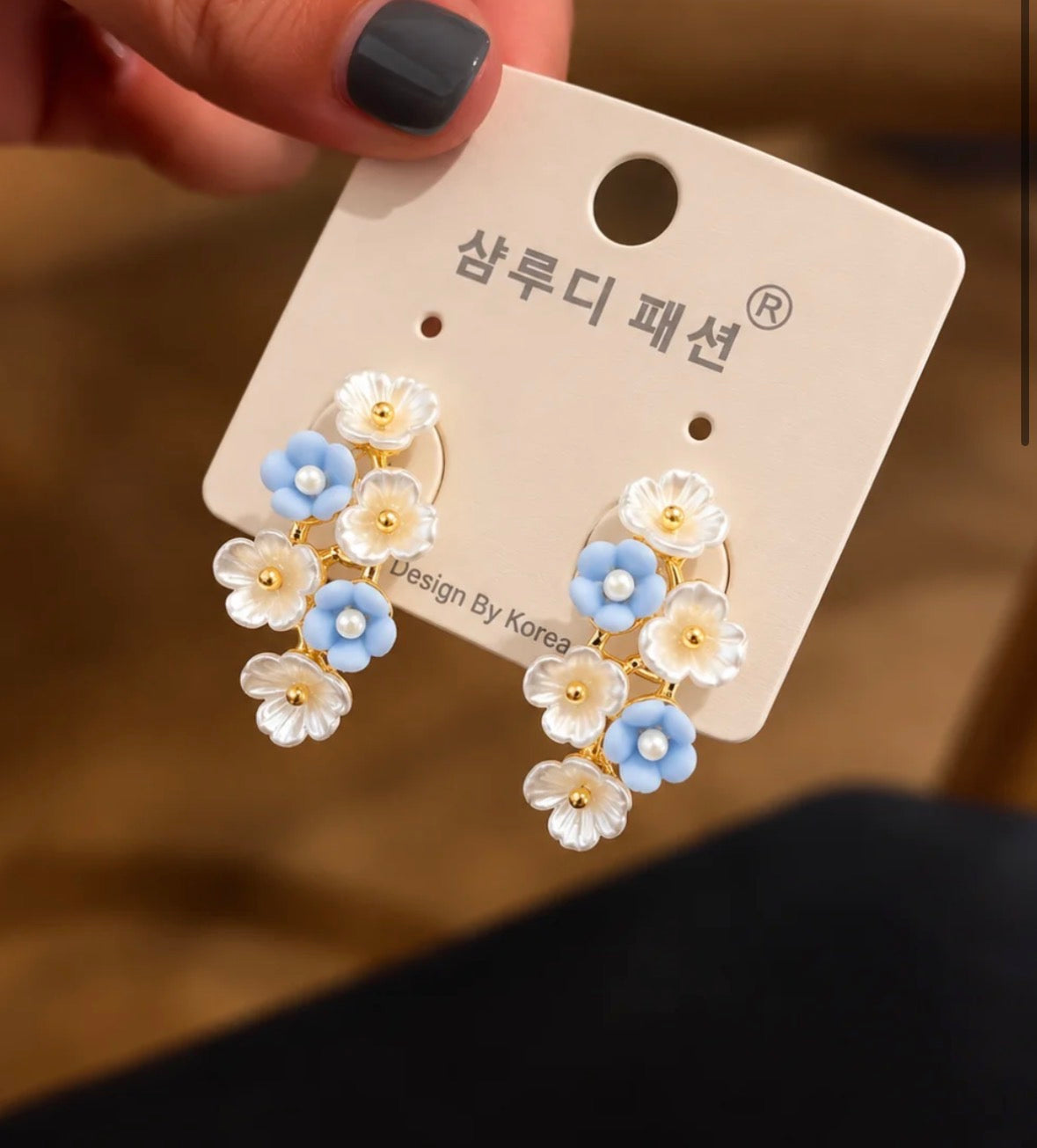 Pastel Flower Bunch Studs