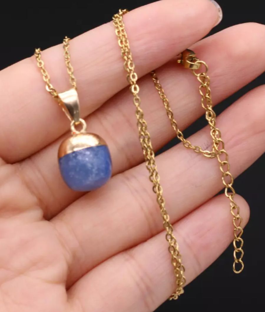 Natural Stone pendant chain