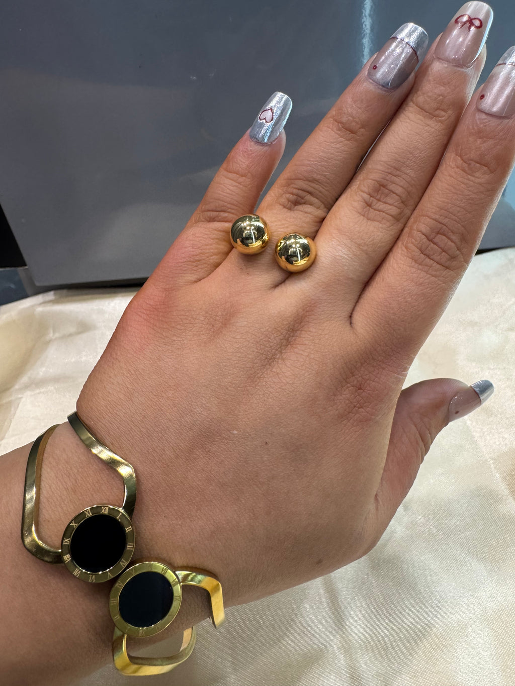 Duo Orb Ring