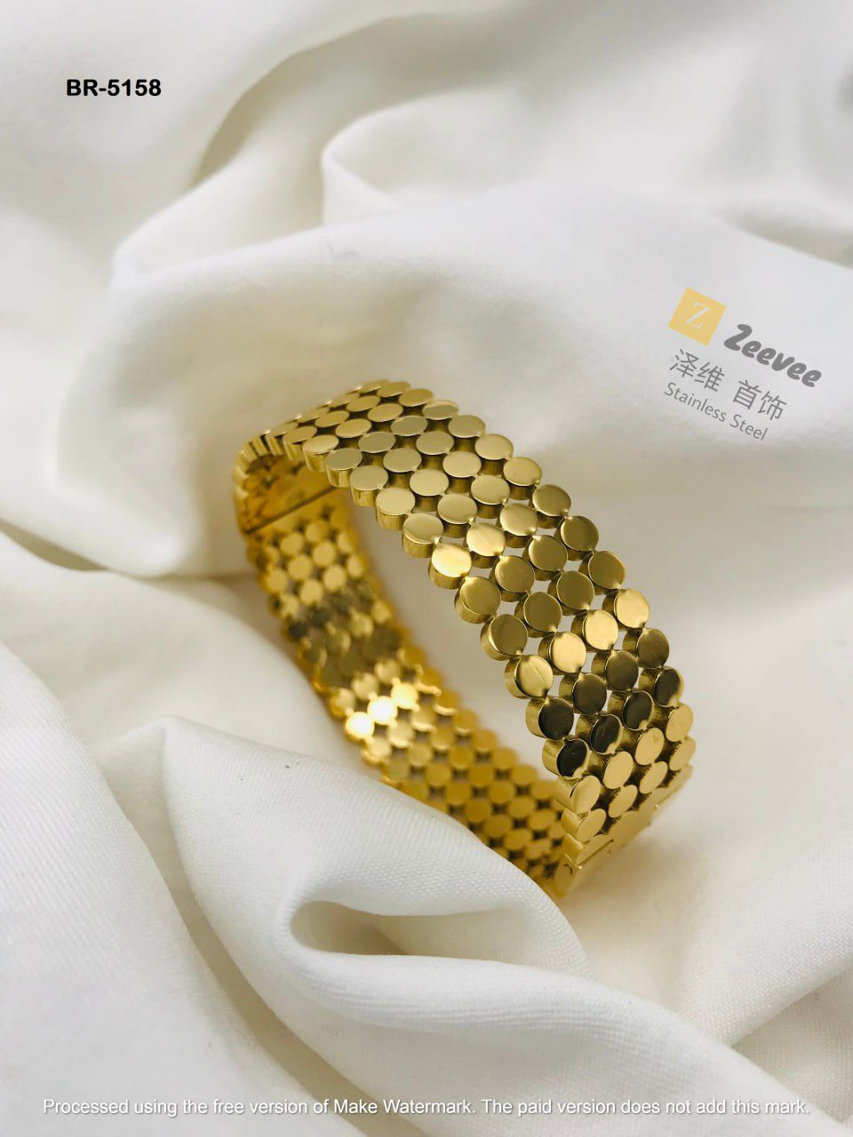 Broad Designer Bracelet