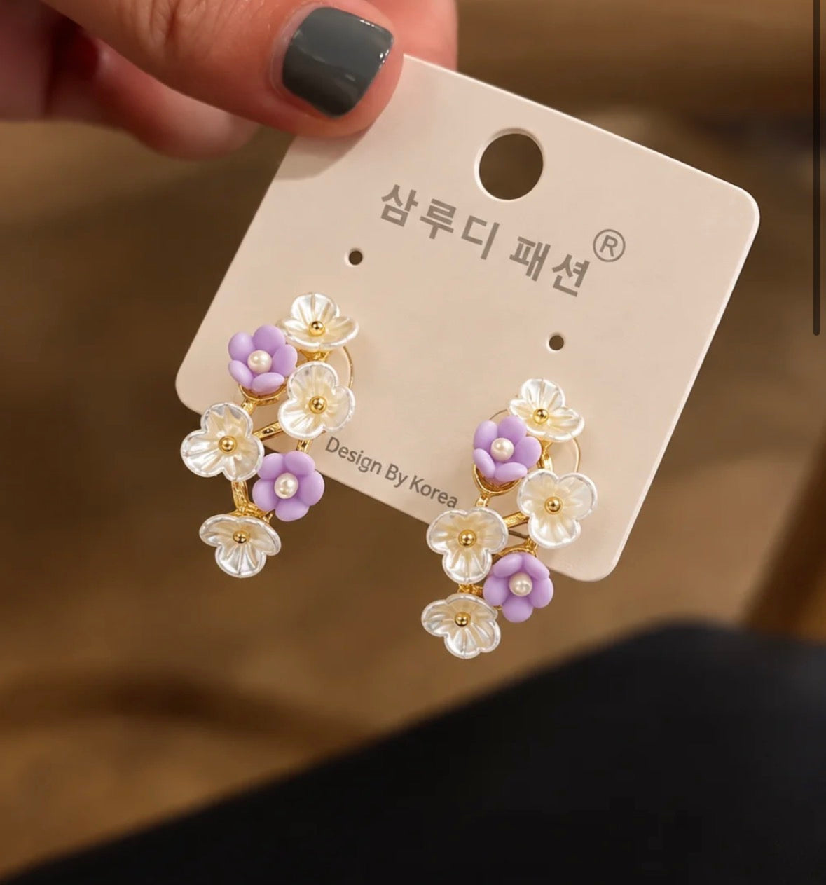 Pastel Flower Bunch Studs