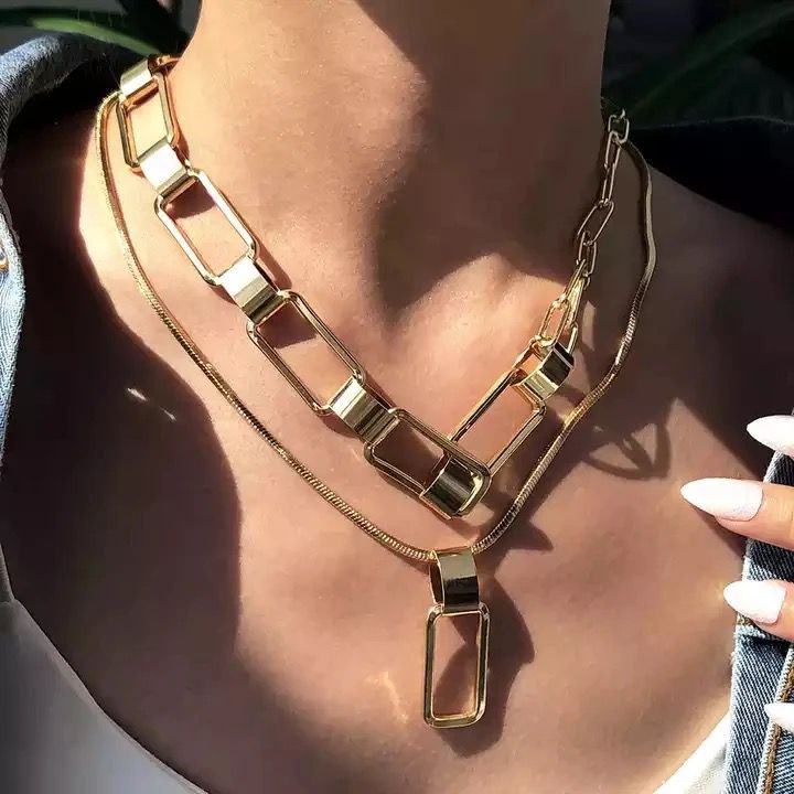 Set of 2 Statement Neck Chain
