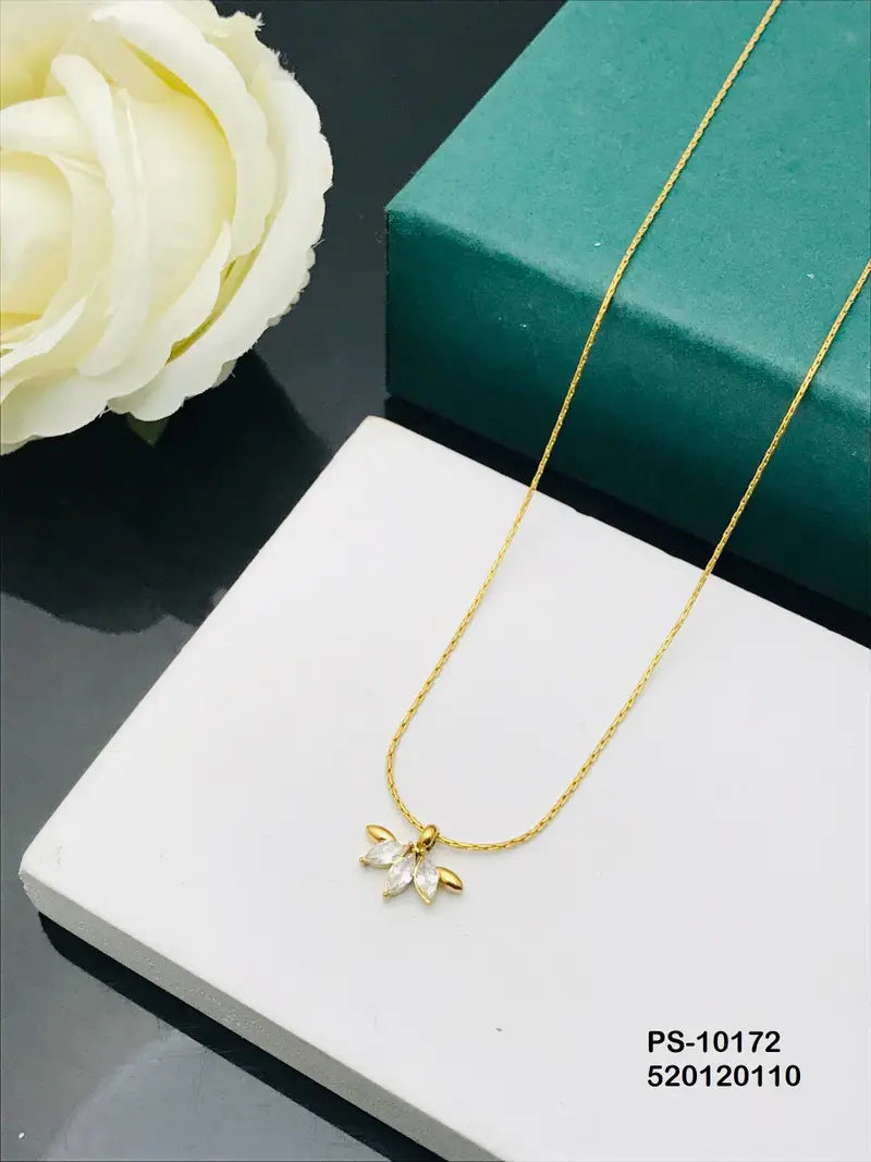 Minimal Lotus Necklace