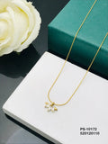Minimal Lotus Necklace