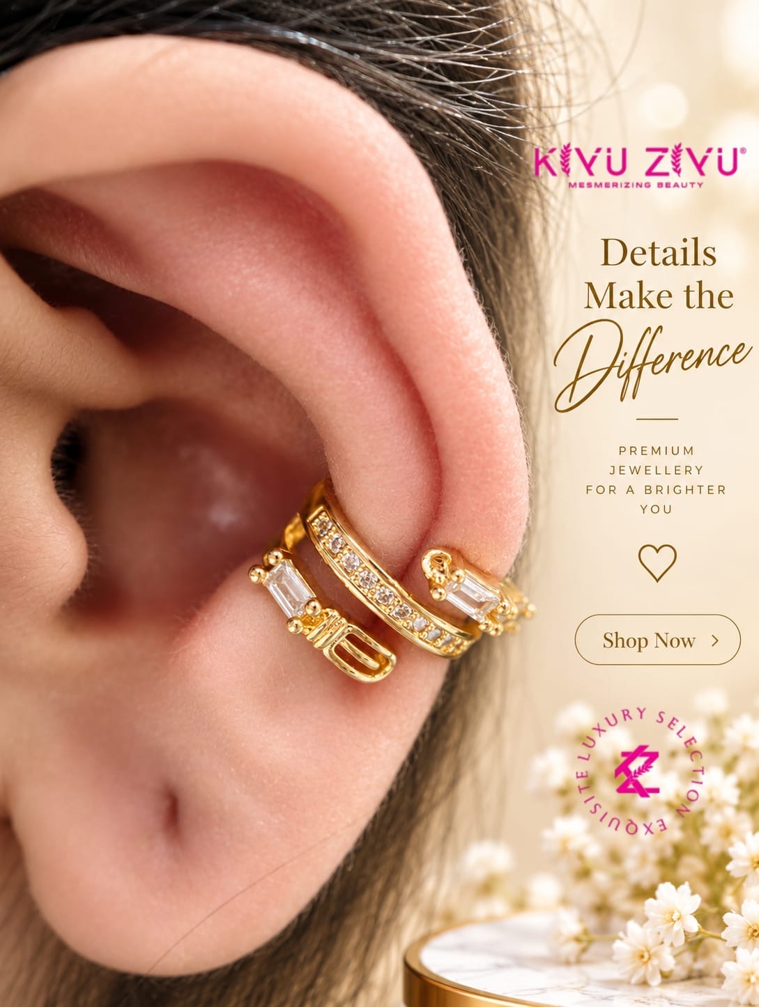 Triple earcuff
