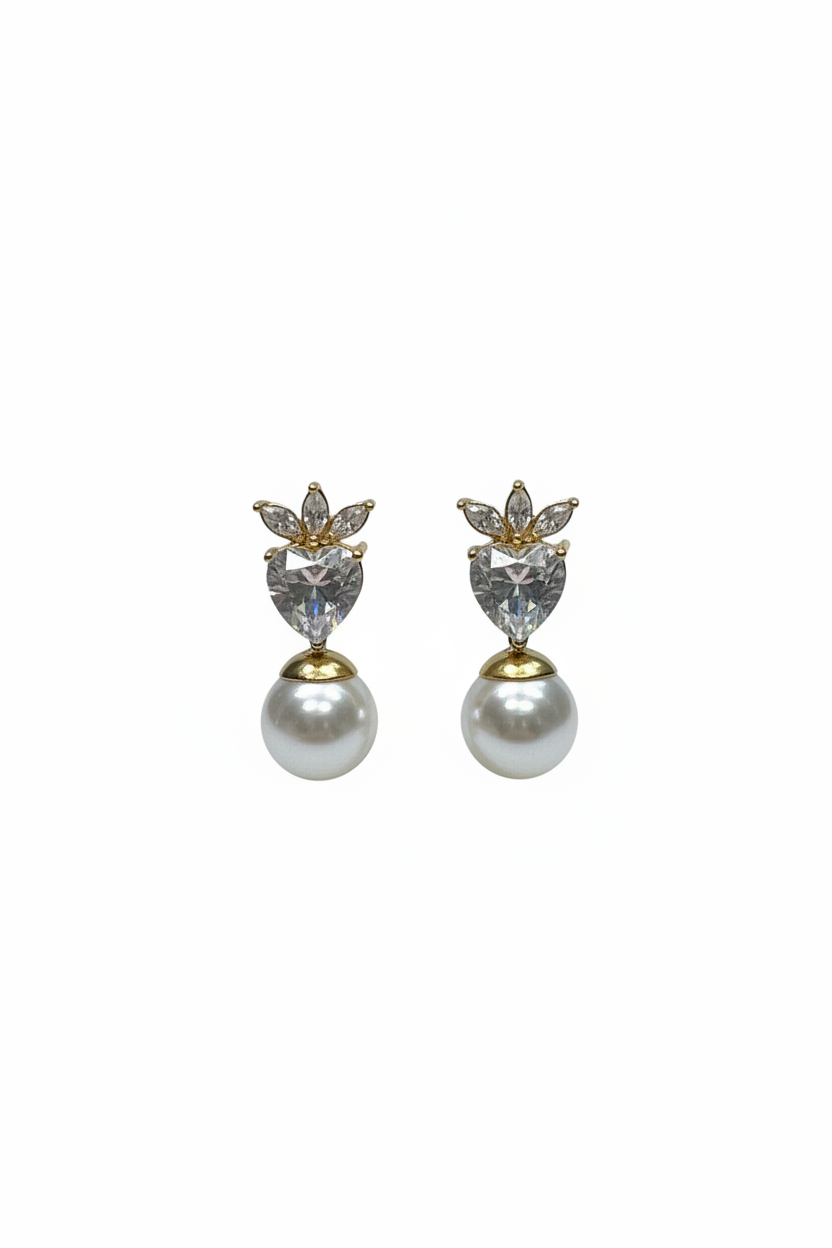 Pearl Snow Blossom Studs