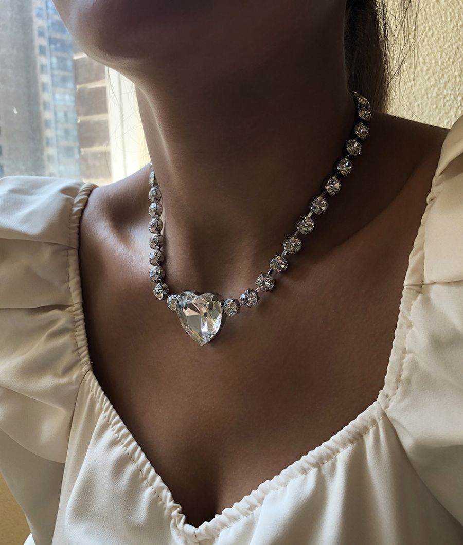 Statement Rhinestone Neck Choker