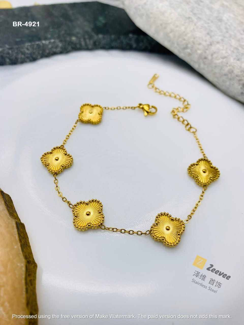 Golden Clover Daily wear Bracelet