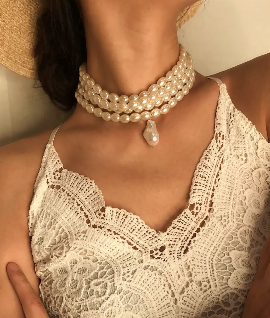 Pearl Veil Choker