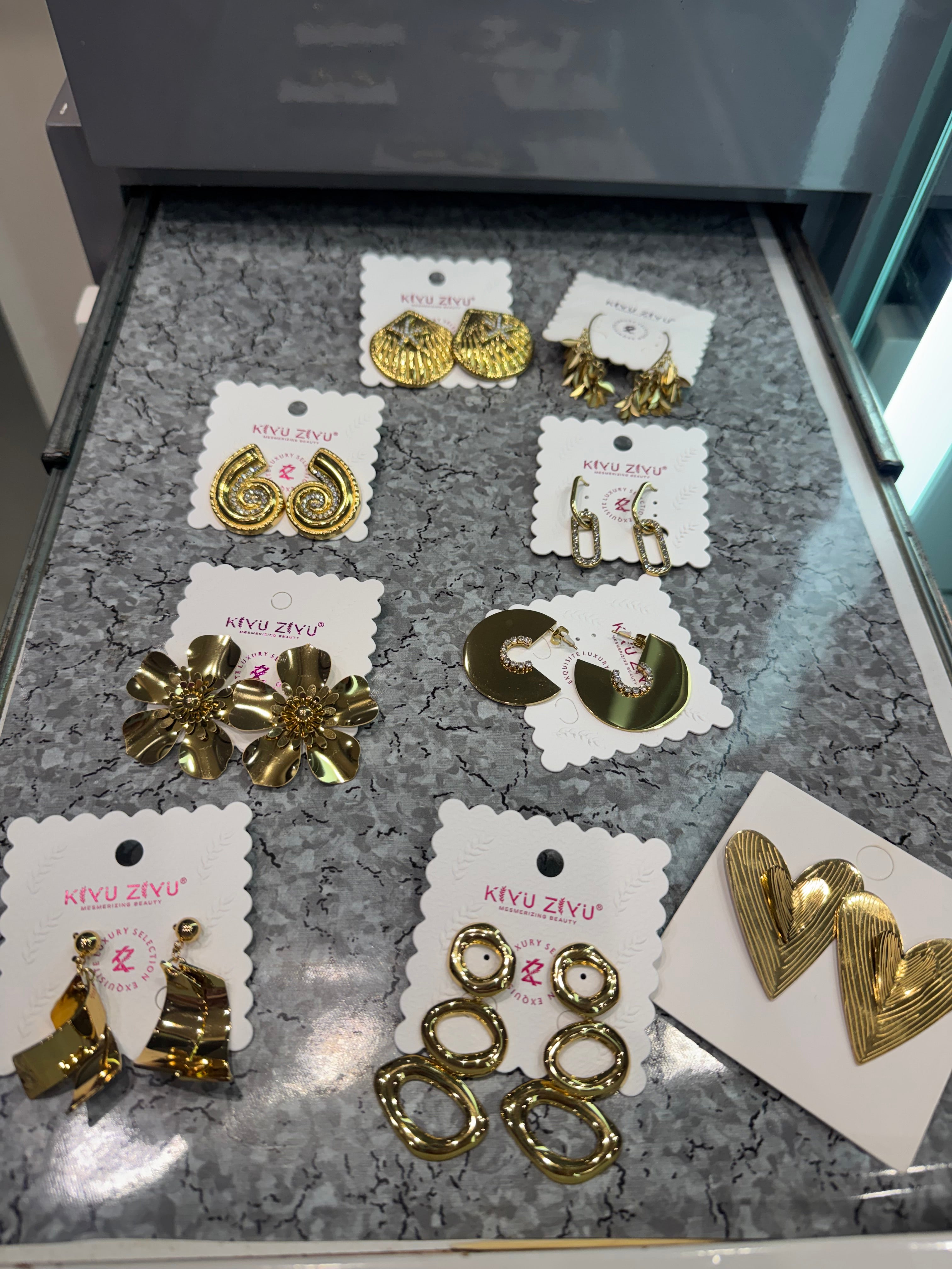 Flower Anti Tarnish Earrings B
