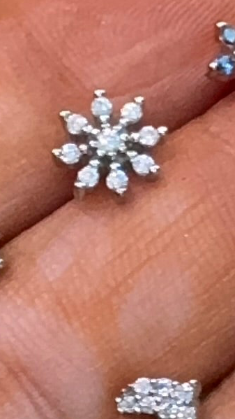 Nose Pins Silver Base