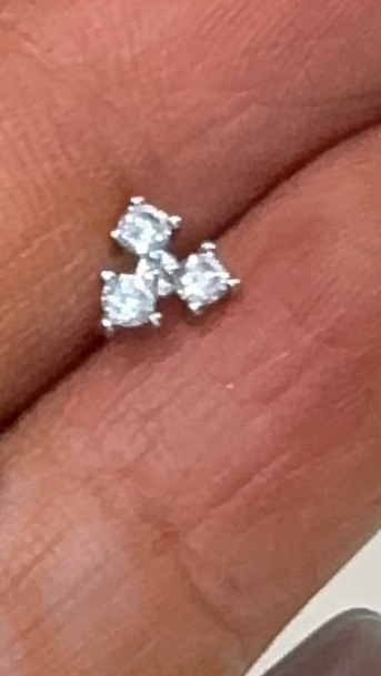 Nose Pins Silver Base