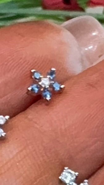 Nose Pins Silver Base