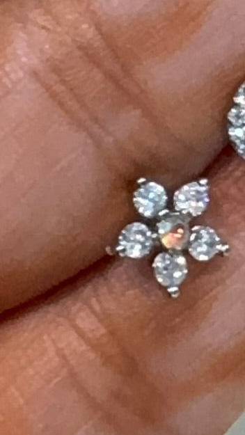 Nose Pins Silver Base