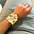 Metallic Bloom Bangle