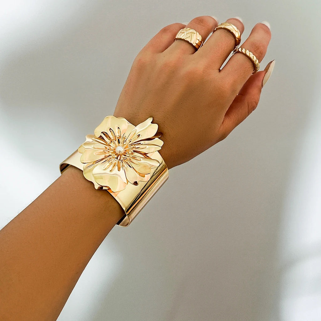 Metallic Bloom Bangle