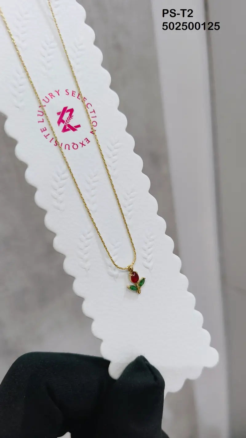 Minimal Tulip Necklace