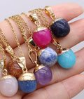Natural Stone pendant chain